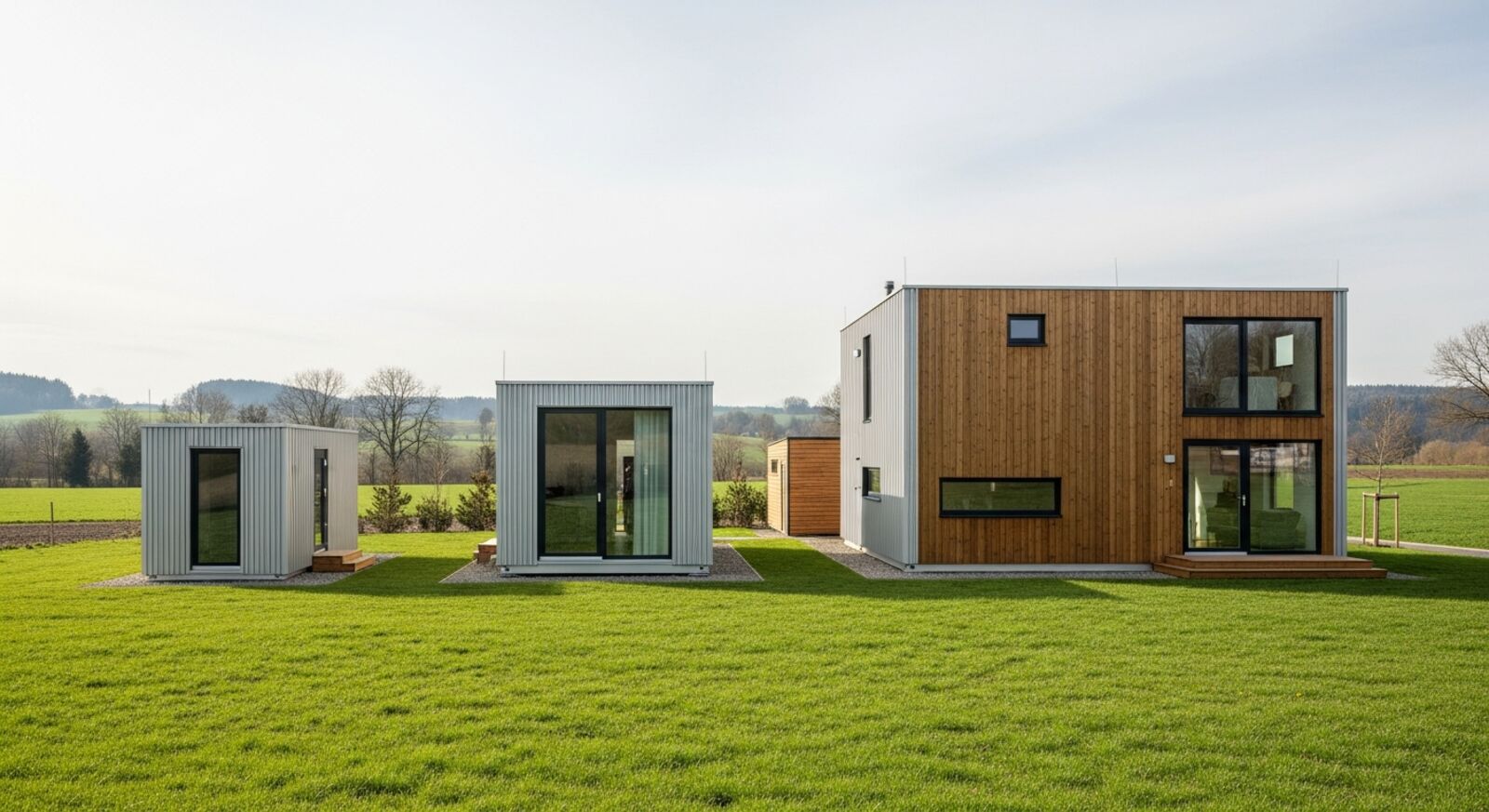 Containerhaus Größen und Wohnflächen im Vergleich – vom Tiny-Modul bis zum Familienhaus