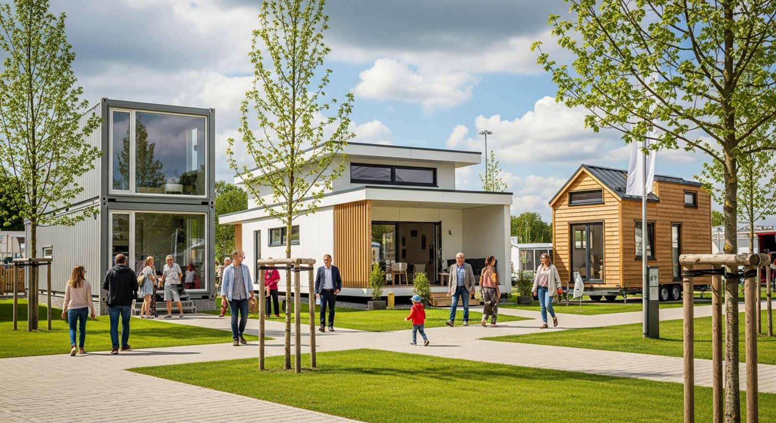 Containerhaus Modelle in der Auswahl – Musterhaus-Ausstellung mit Container- und Modulhäusern